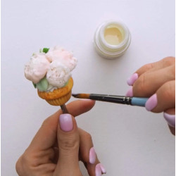 Květinový dekor z polymerové hlíny