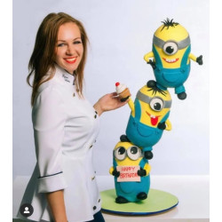 CZ Video kurz od Evgenii Volosyny - 3D antigravitační dort “Mimoni”