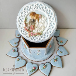 Perníková svatební krabička