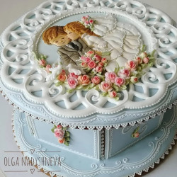 Perníková svatební krabička