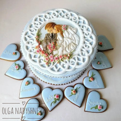 Perníková svatební krabička